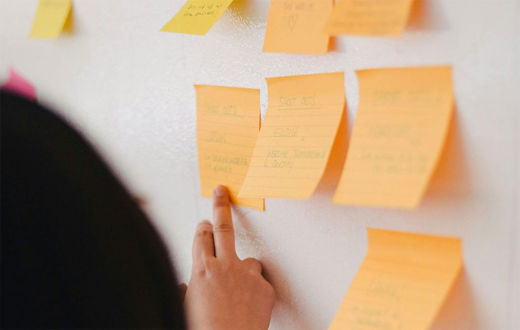 Online marketing bureau Nijmegen - post-its